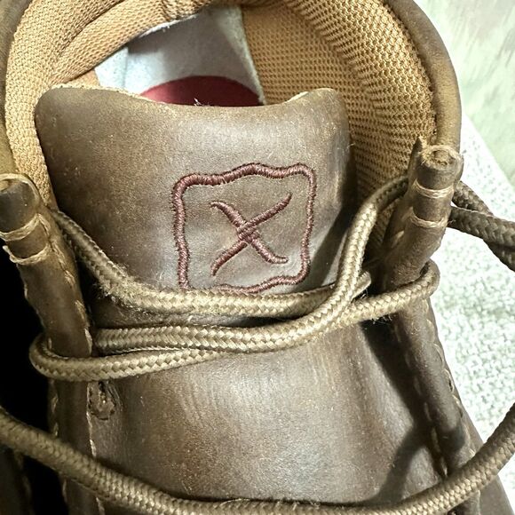 Twisted X Work Boots Steel Toe Moc Toe Brown Leather Mens 8.5 Safety ASTM EH main image 10
